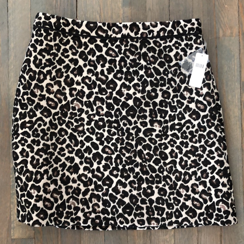 NWT Maeve Graceann Leopard Skirt 10 - Picture 2 of 7